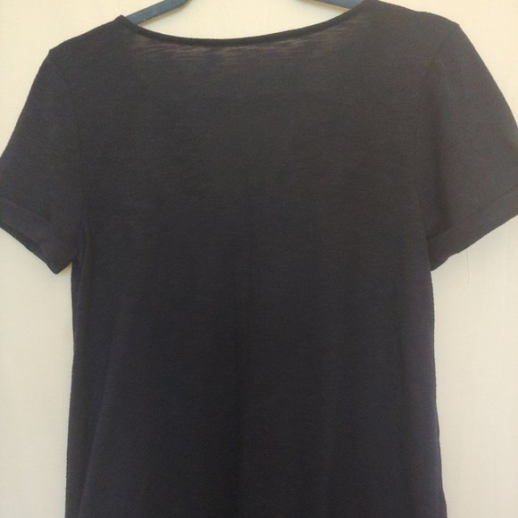 Lilly Pulizer Navy with white yoke stitching pattern short sleeve dress Small - Picture 10 of 12